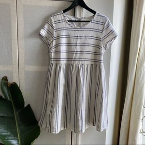 Large old navy striped linen dress